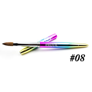 Rainbow Nail Brush #8 ( with cap)
