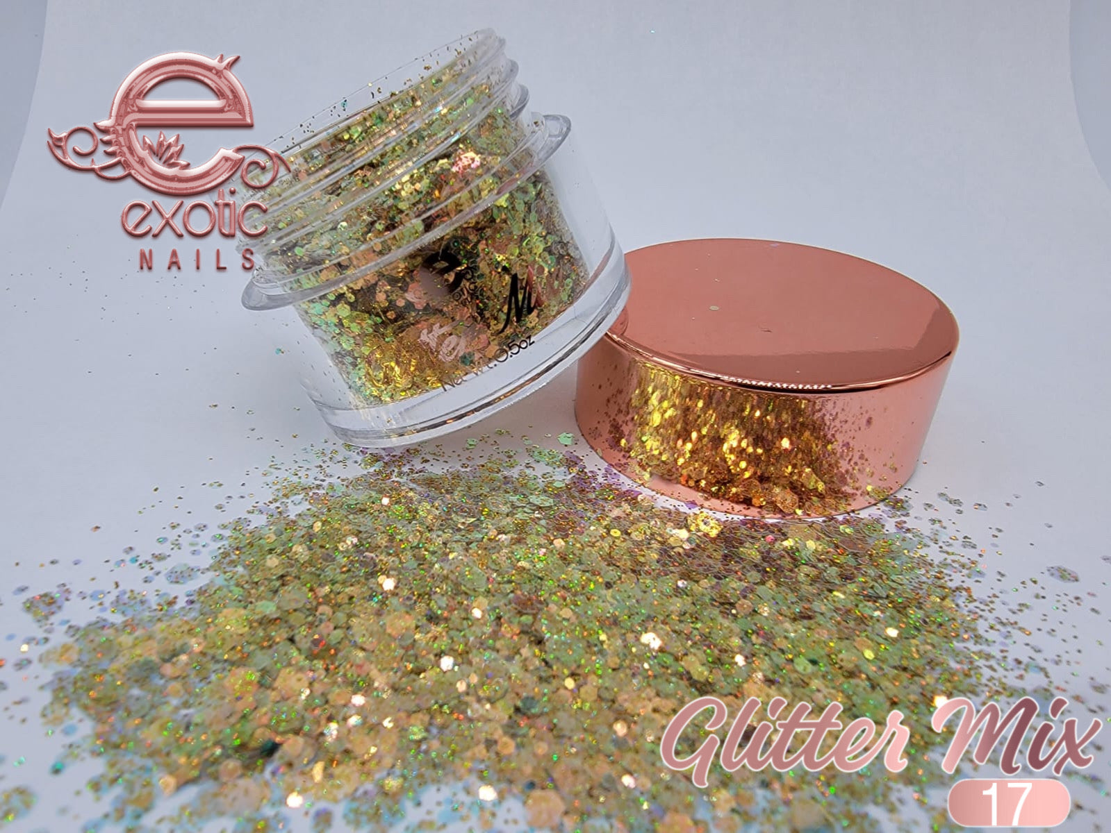 Rose Gold - Chunky Glitter Mix