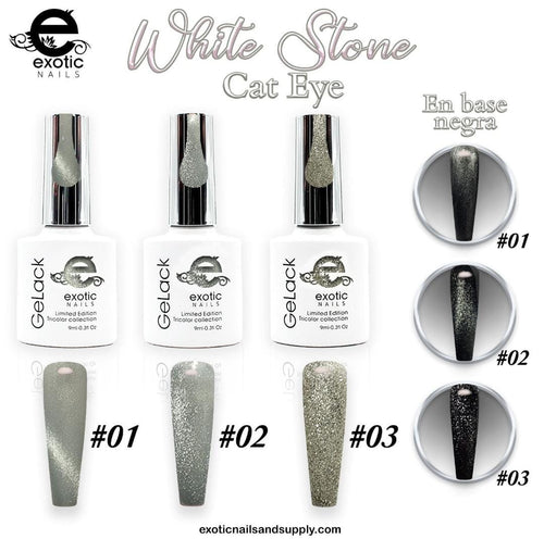 White Stone  Gelack Tricolor collection (gel polish)