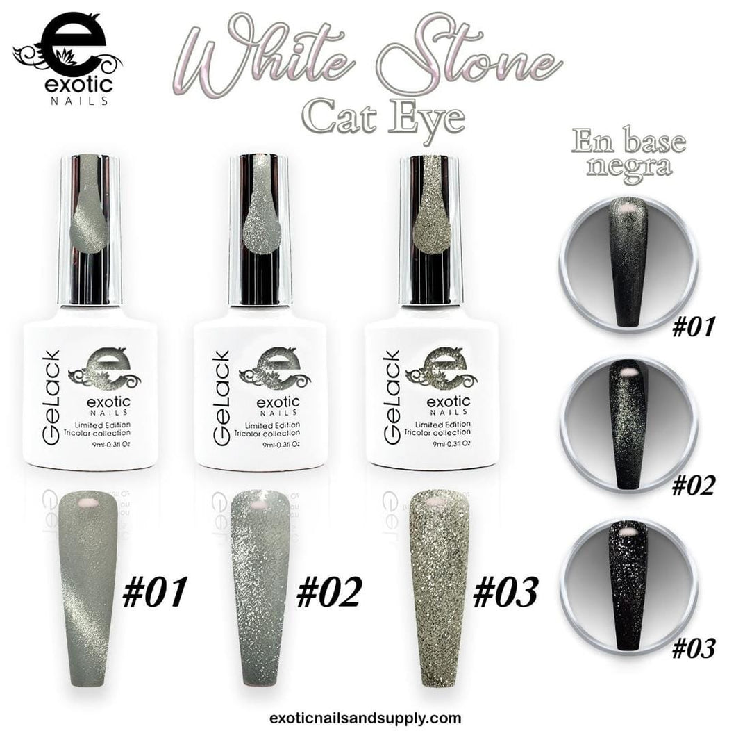 White Stone  Gelack Tricolor collection (gel polish)