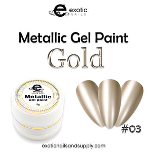 Metallic gel paint