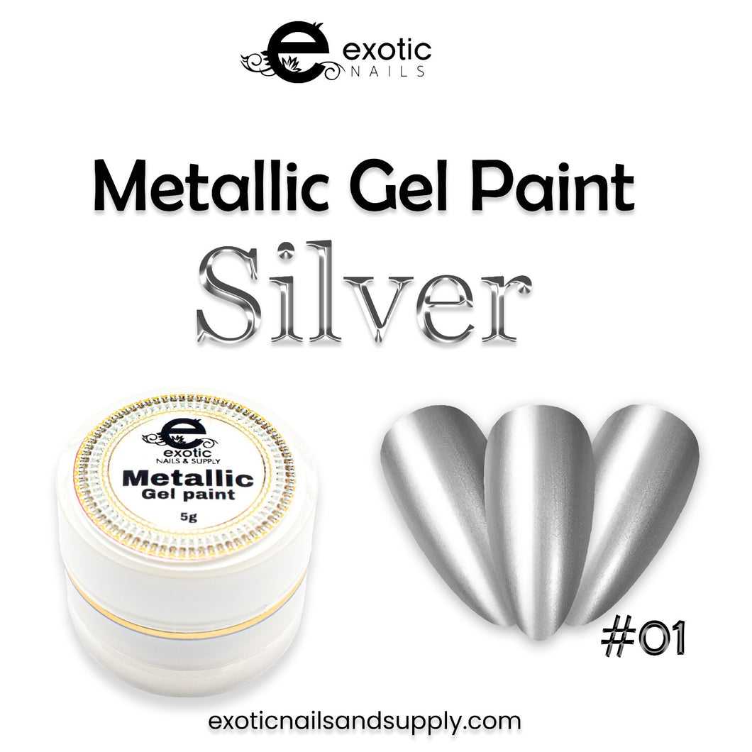 Metallic gel paint