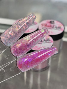 Pink Doll Glitter Tricolor Acrylic collection