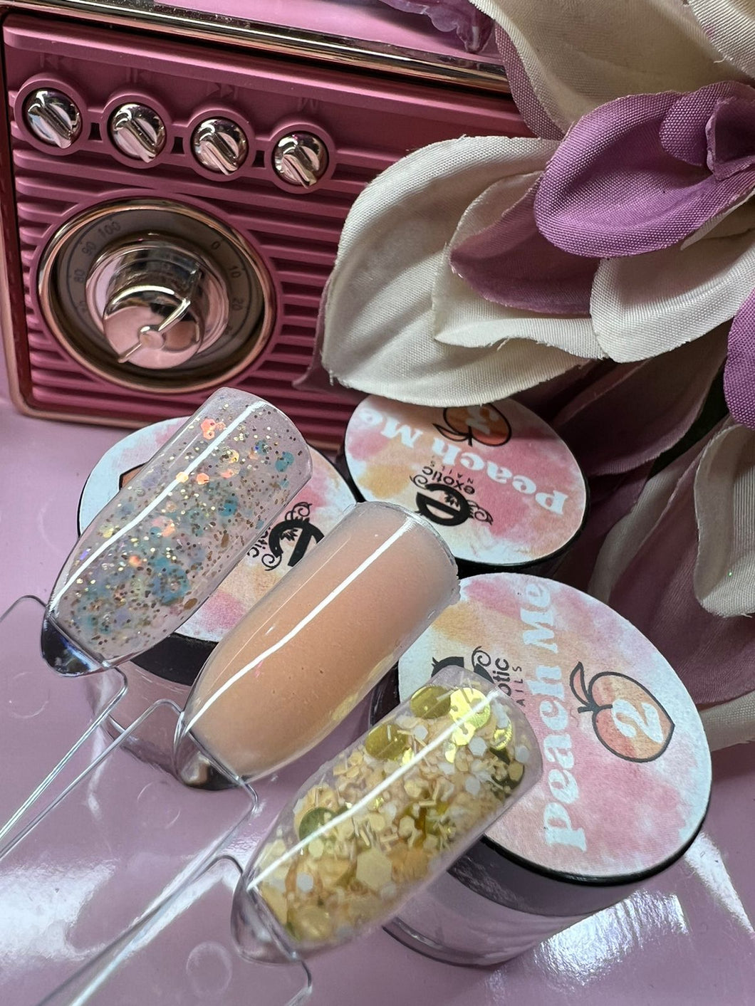 Peach Me Tricolor Collection Exotic Nails Store