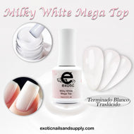 Milky White  Top Coat ( Gel Polish )