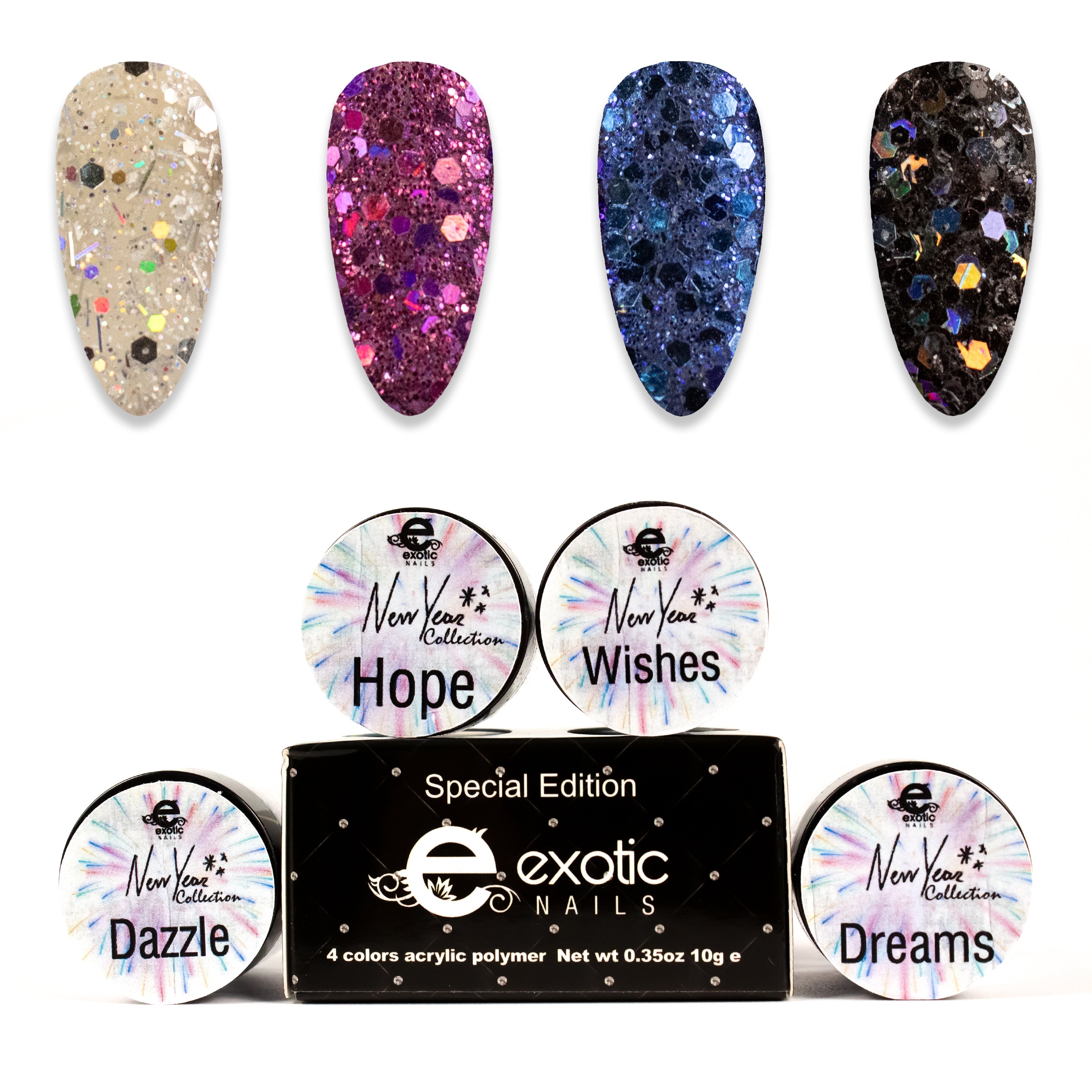 New Years Limited Edition 4 Tone Collection – Exotic Nails Store