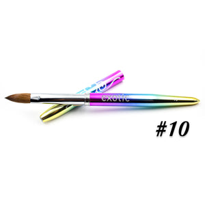 Rainbow Nail Brush #10 ( with cap)