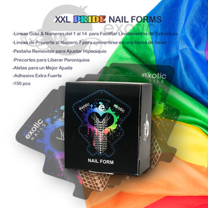 XXL Pride Nail Forms 300pz (premium)