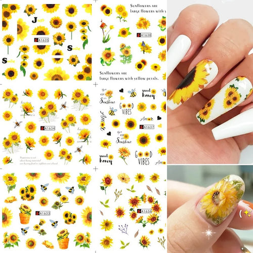 Sunflowers Water decals sheet