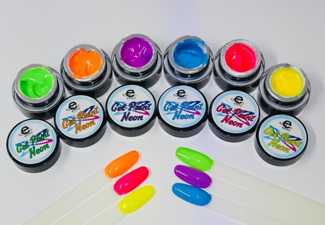 Neon gel paint set Exotic Nails Store Neon gel paint set Exotic Nails Store