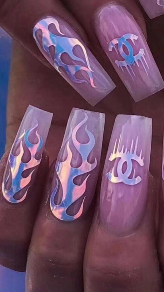 Flame Nail Art Stickers – MakyNailSupply