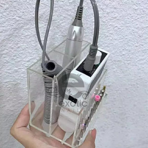 Portable nail drill and bits holder