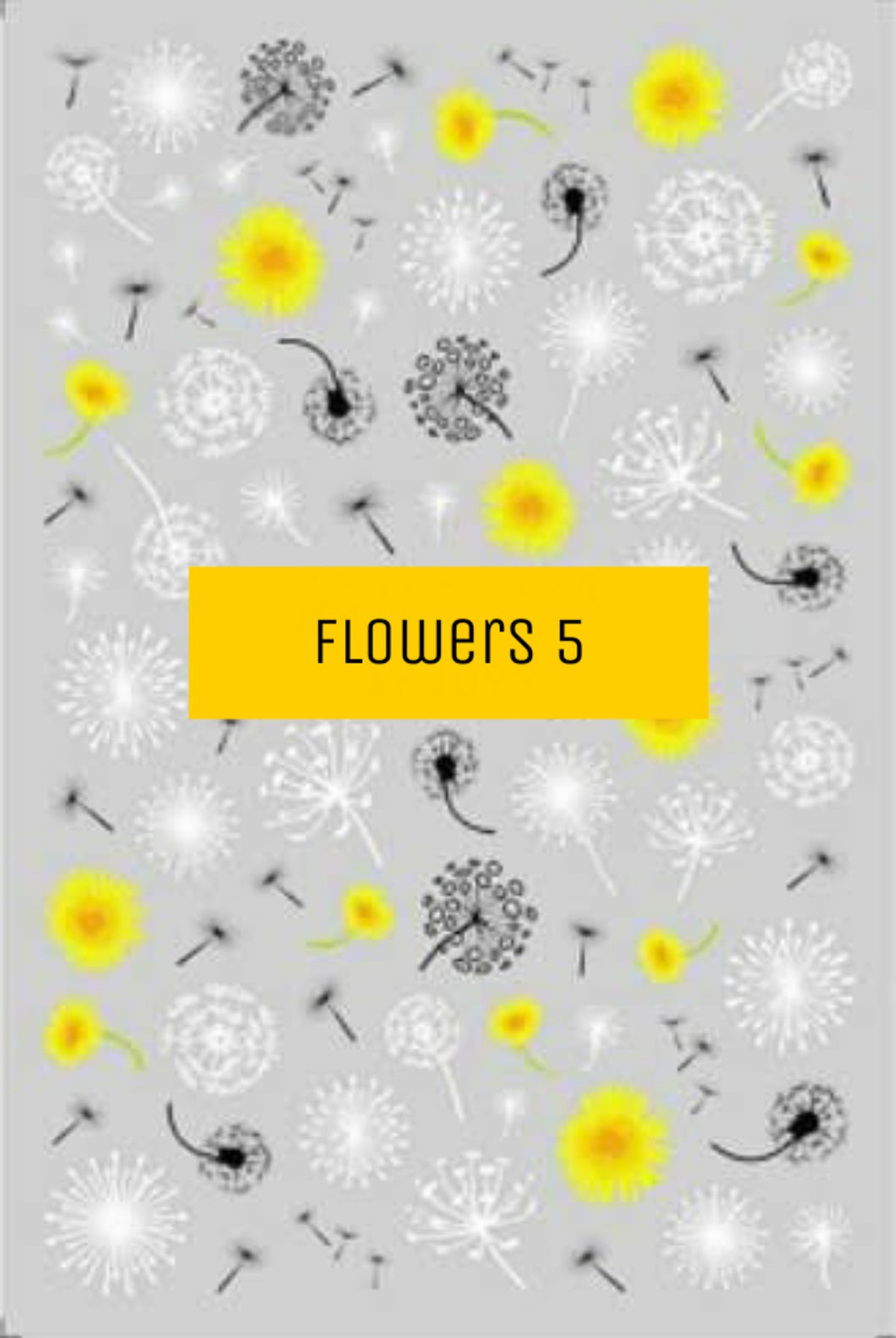 Flowers nail art stickers