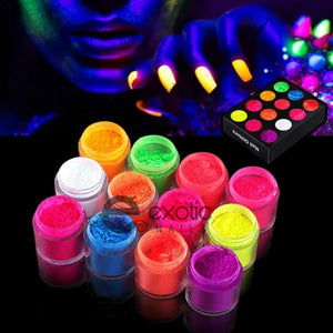 Neon pigments 12 colors 1/4oz