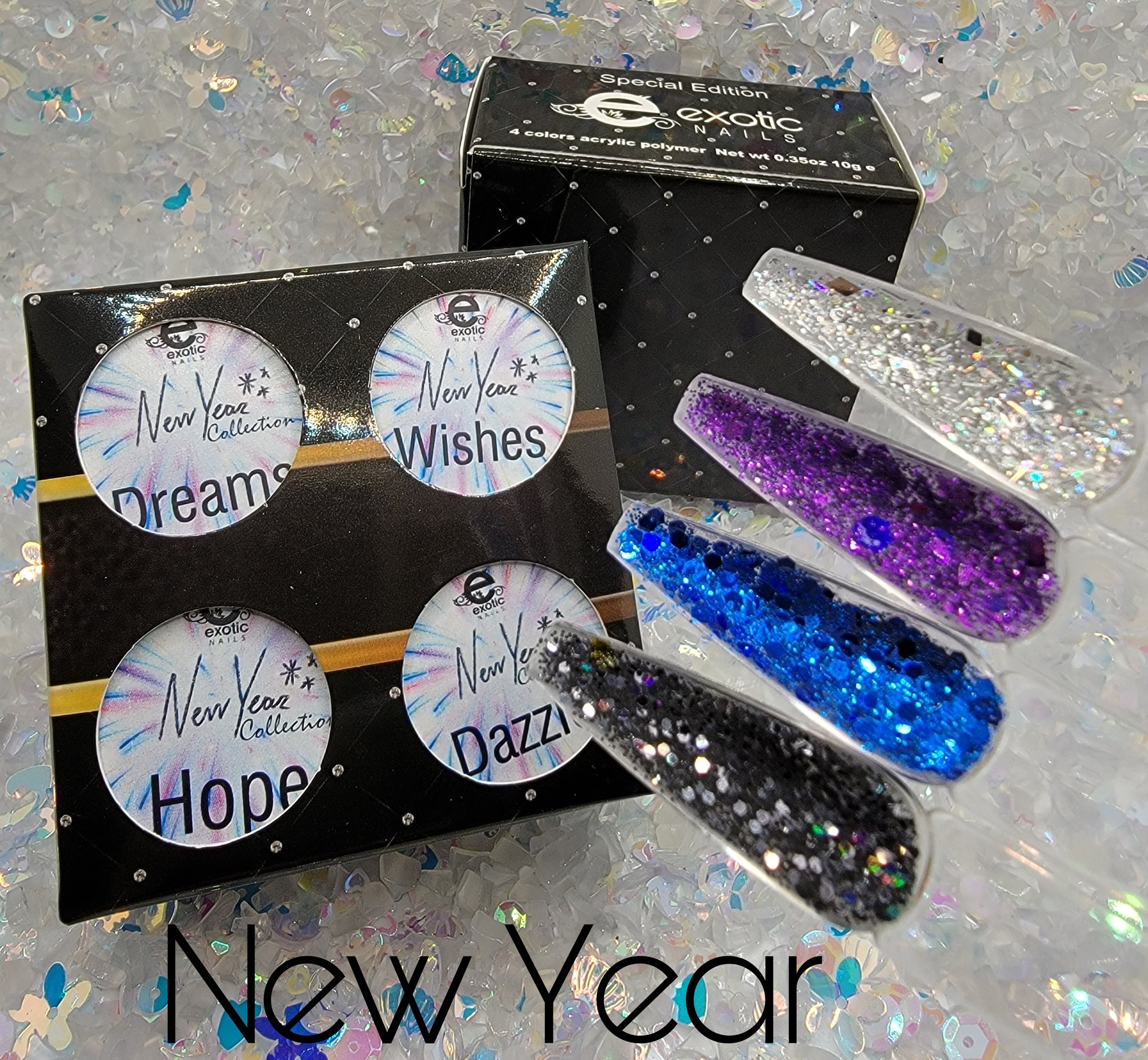 New Years Limited Edition 4 Tone Collection – Exotic Nails Store