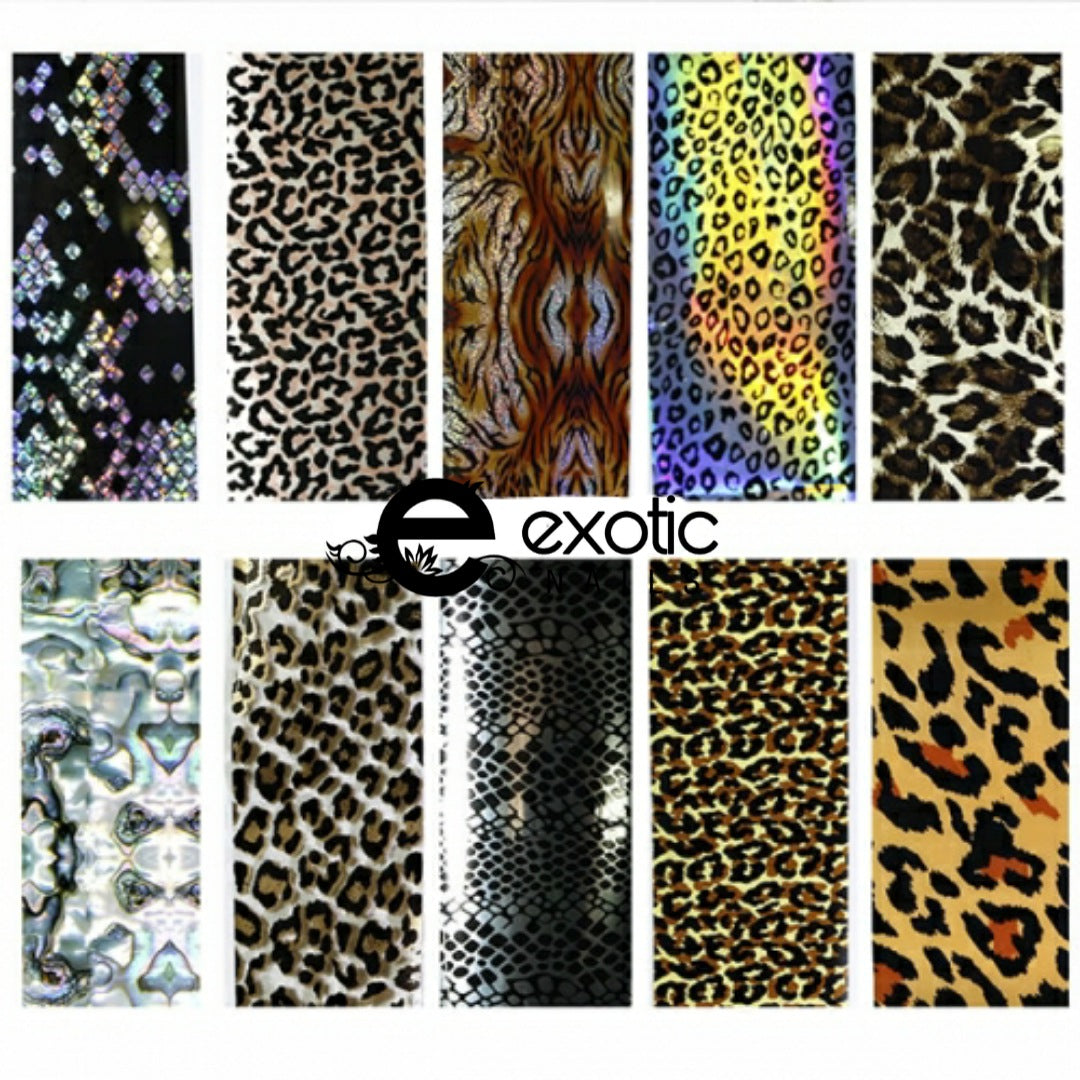 Animal print foil transfer box