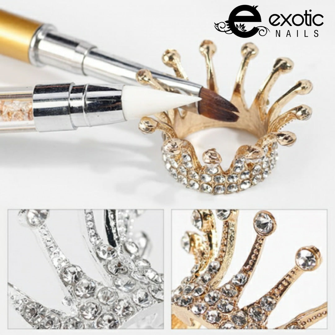 Diamond crown brush holder – Exotic Nails Store
