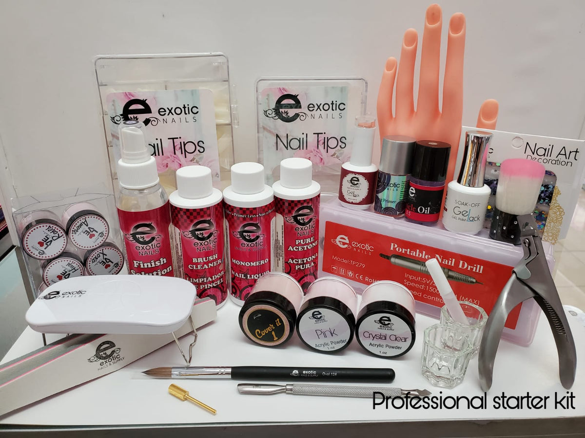 Professional starter kit ( Acrylic Starter Kit) Exotic Nails Store