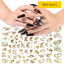 Gold Holo Butterfly stickers